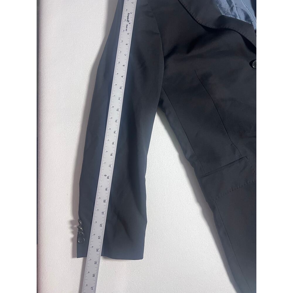 Hugo Boss Scorsese Movie Mens 46R Black Virgin Wool Cerruti Blazer Jacket - Picture 12 of 12